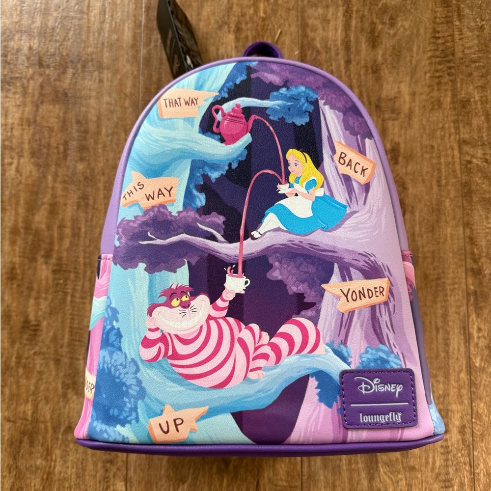 Disney Loungefly Alice in Wonderland Backpack NWT
